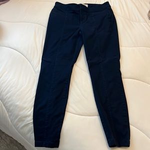 Loft navy blue skinny ankle pant size 6